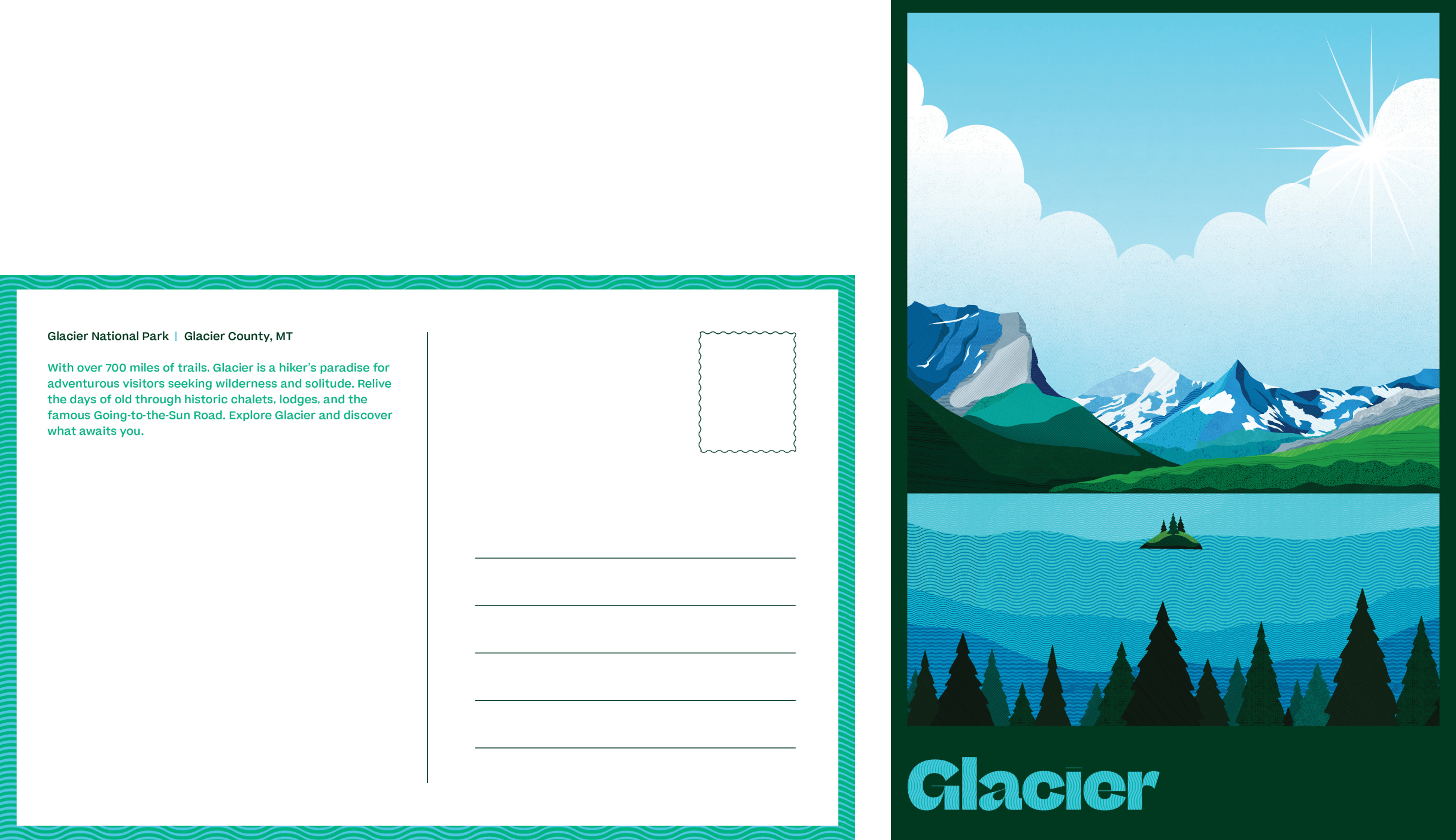 Postcard-Glacier
